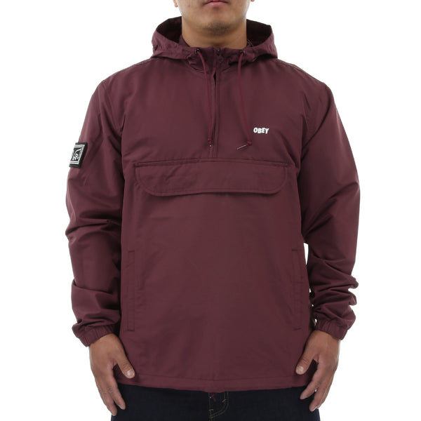 Obey Crosstown Anorak Eggplant New Star