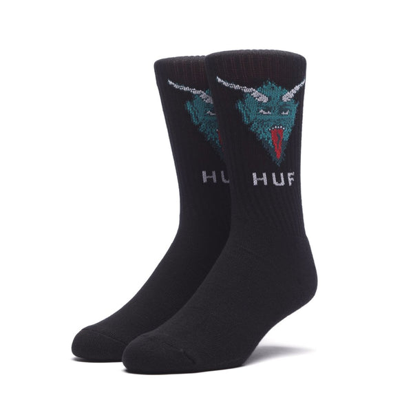 Huf It's Lit Glow In The Dark Socks - Black - New Star