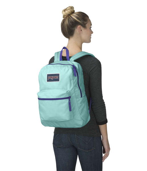 JANSPORT Overexposed Backpack - Aqua Dash/Violet Purple JANSPORT Overexposed Backpack - Aqua Dash/Violet Purple