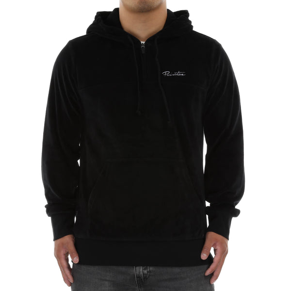 Primitive Velour Quarter Zip - Black - New Star
