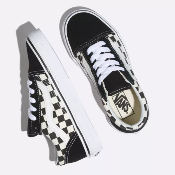 Vans Youth Old Skool Primary Checker - Black / White - New Star Vans Youth Old Skool Primary Checker - Black / White - New Star