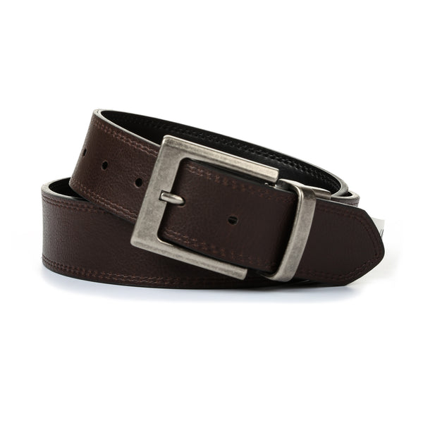 Dickies Men's Reversible Belt - Black/Brown - New Star