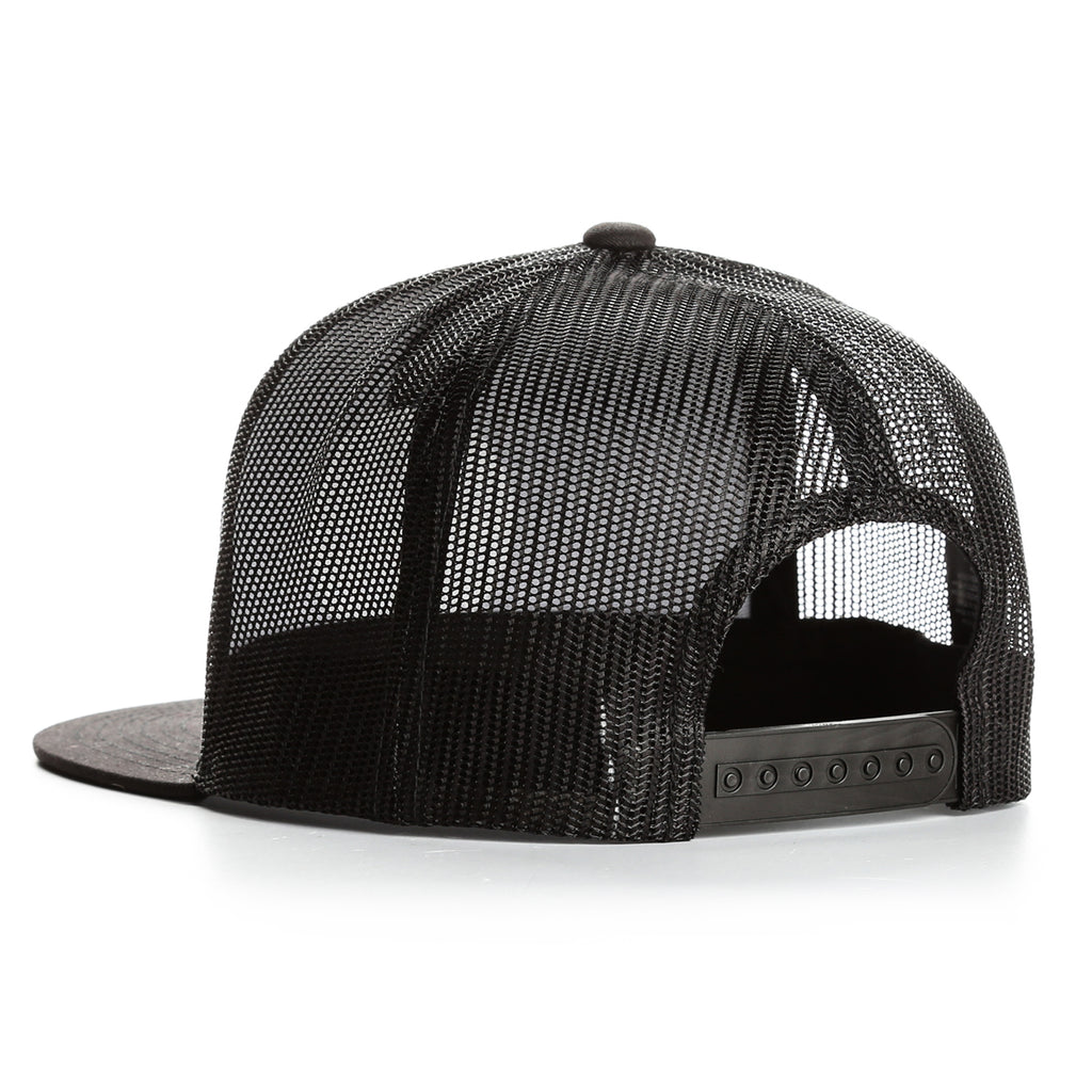 Brixton Wheeler Mesh Snapback Hat - Black