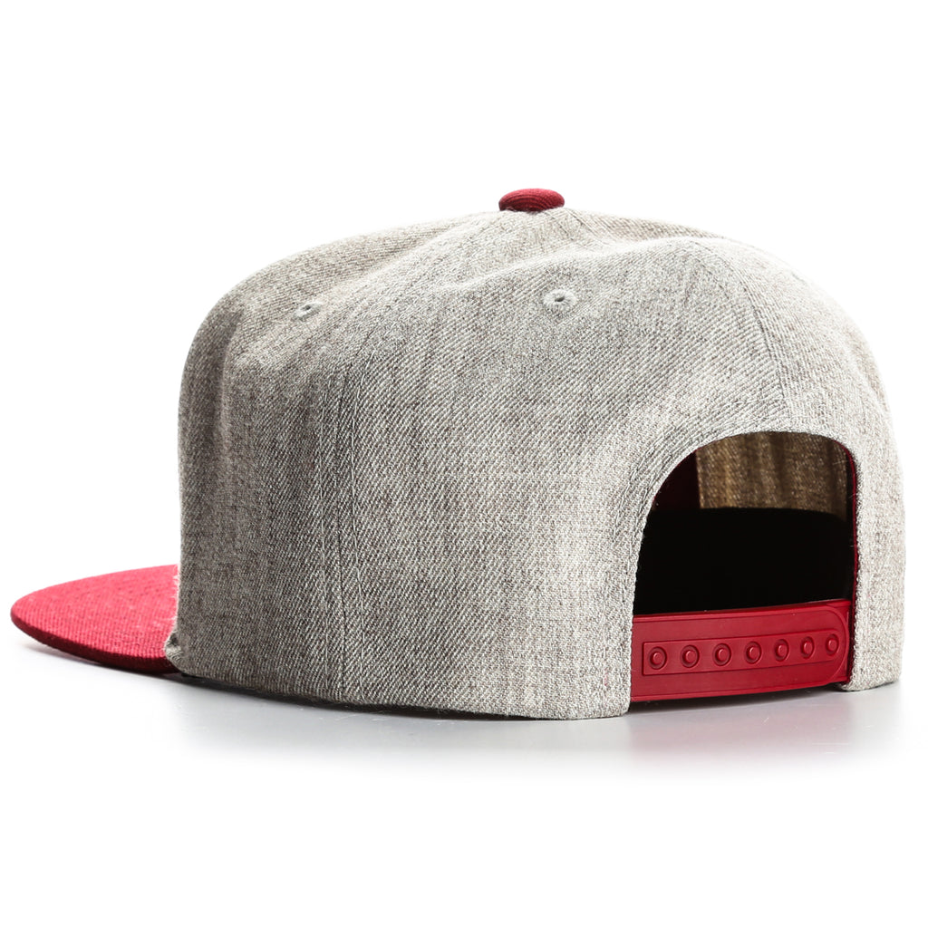 Brixton Oath III Snapback Hat - Burgundy Light Heather