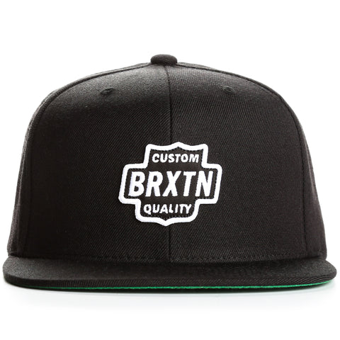 Brixton Garth Snapback Hat - Black