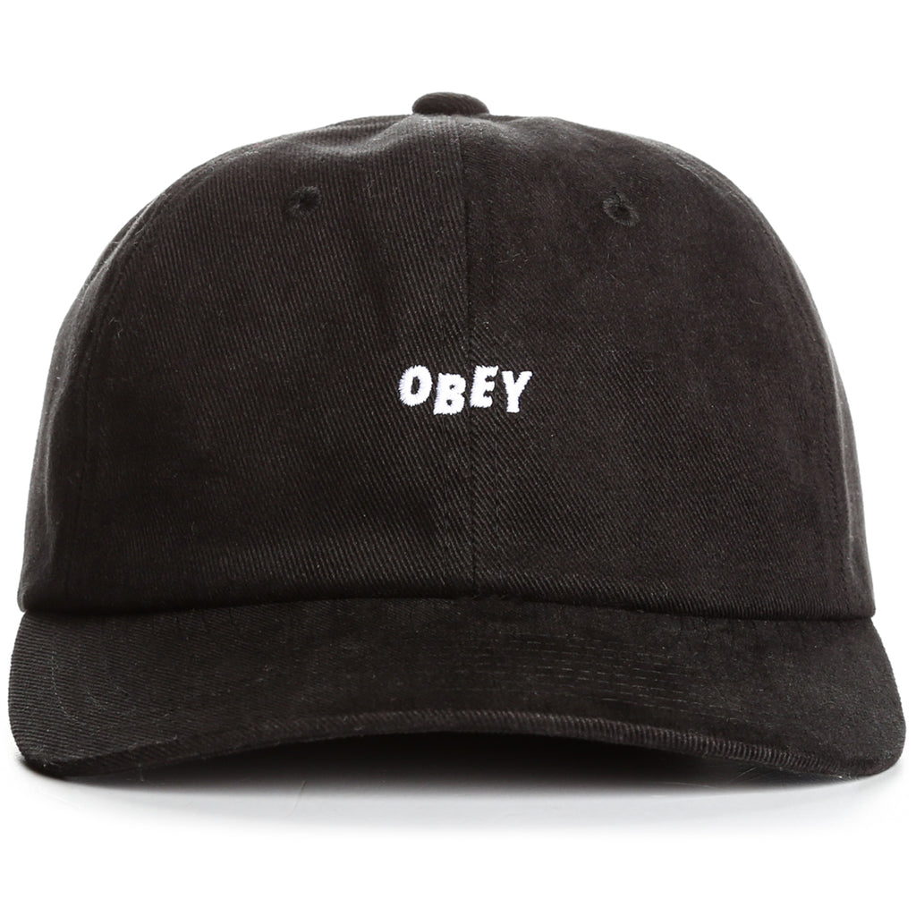 Obey 90's Jumble 6 Panel  Snapback - Black