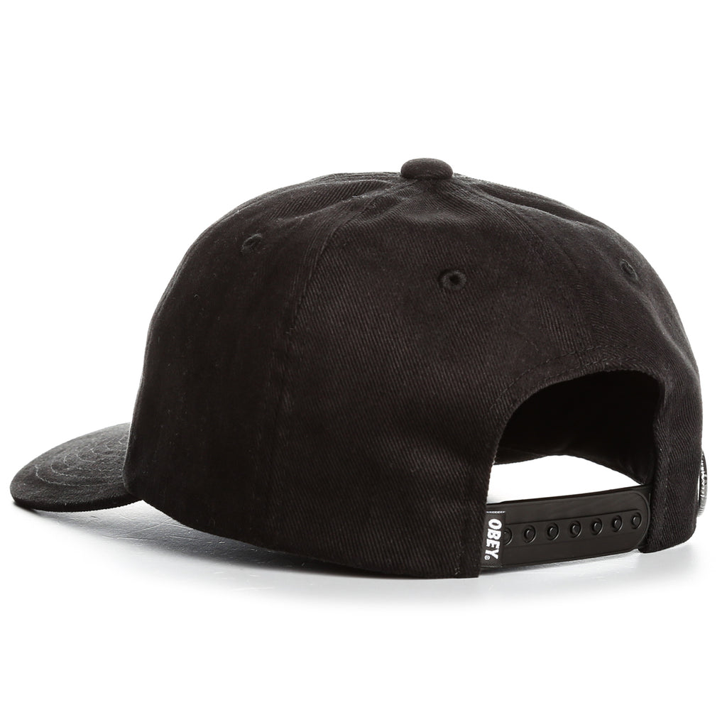 Obey 90's Jumble 6 Panel  Snapback - Black