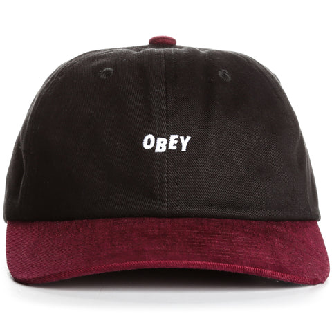 Obey 90's Jumble 6 Panel  Snapback - Black