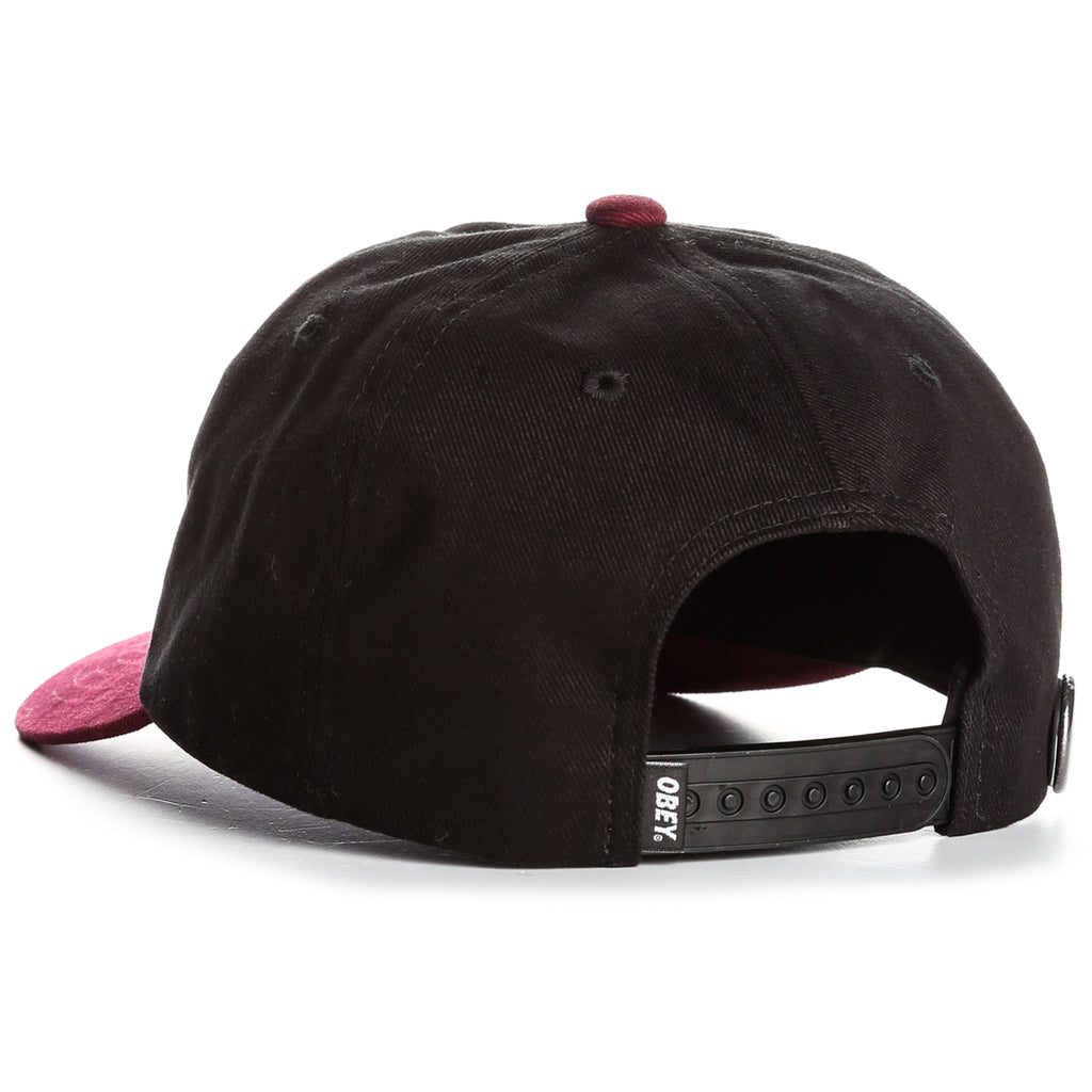 Obey 90's Jumble 6 Panel  Snapback - Black