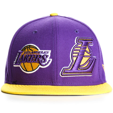 New Era 9Fifty Y2K NE Double Whammy Los Angeles Lakers Snapback - Purple