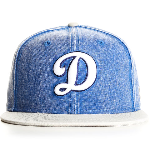New Era 9Fifty Rugged Canvas Snapback Los Angeles Dodgers D Logo - Blue