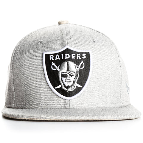 New Era 9Fifty Heather Hype Snapback Oakland Raiders - Heather Grey