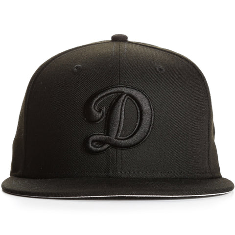 New Era 9Fifty Los Angeles Dodgers D Logo Basic Snapback - Blackout