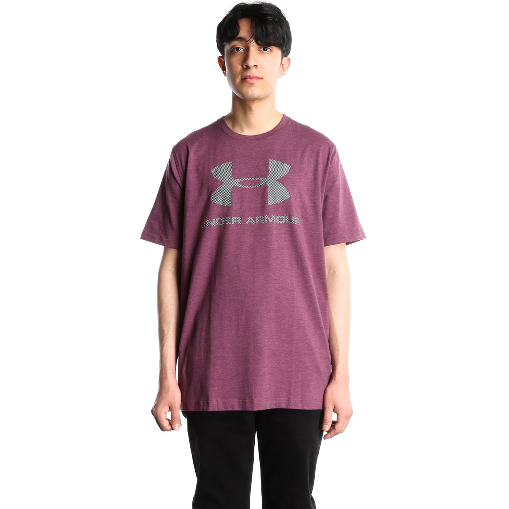 Under Armour Mens Sportstyle Logo T-Shirt - Burgundy Heather