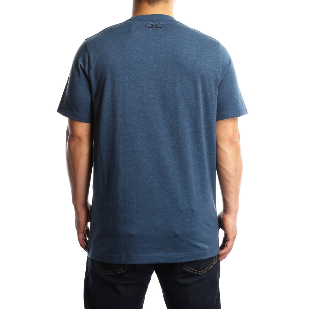 Under Armour Men's Charged Cotton Left Chest Lockup S/S - True Ink/Blue Shift