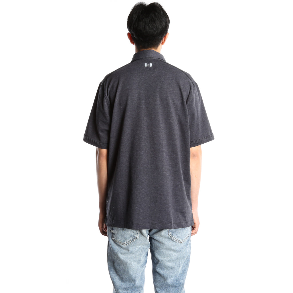 Under Armour Mens Golf Charged Cotton Scramble Polo Shirt - Black