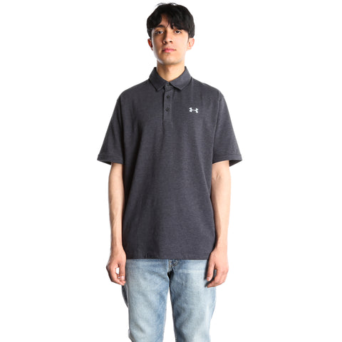 Under Armour Mens Golf Charged Cotton Scramble Polo Shirt - Black