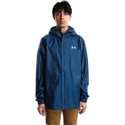 Under Armour Mens Storm Bora Rain Jacket - True Ink/Midnight Navy