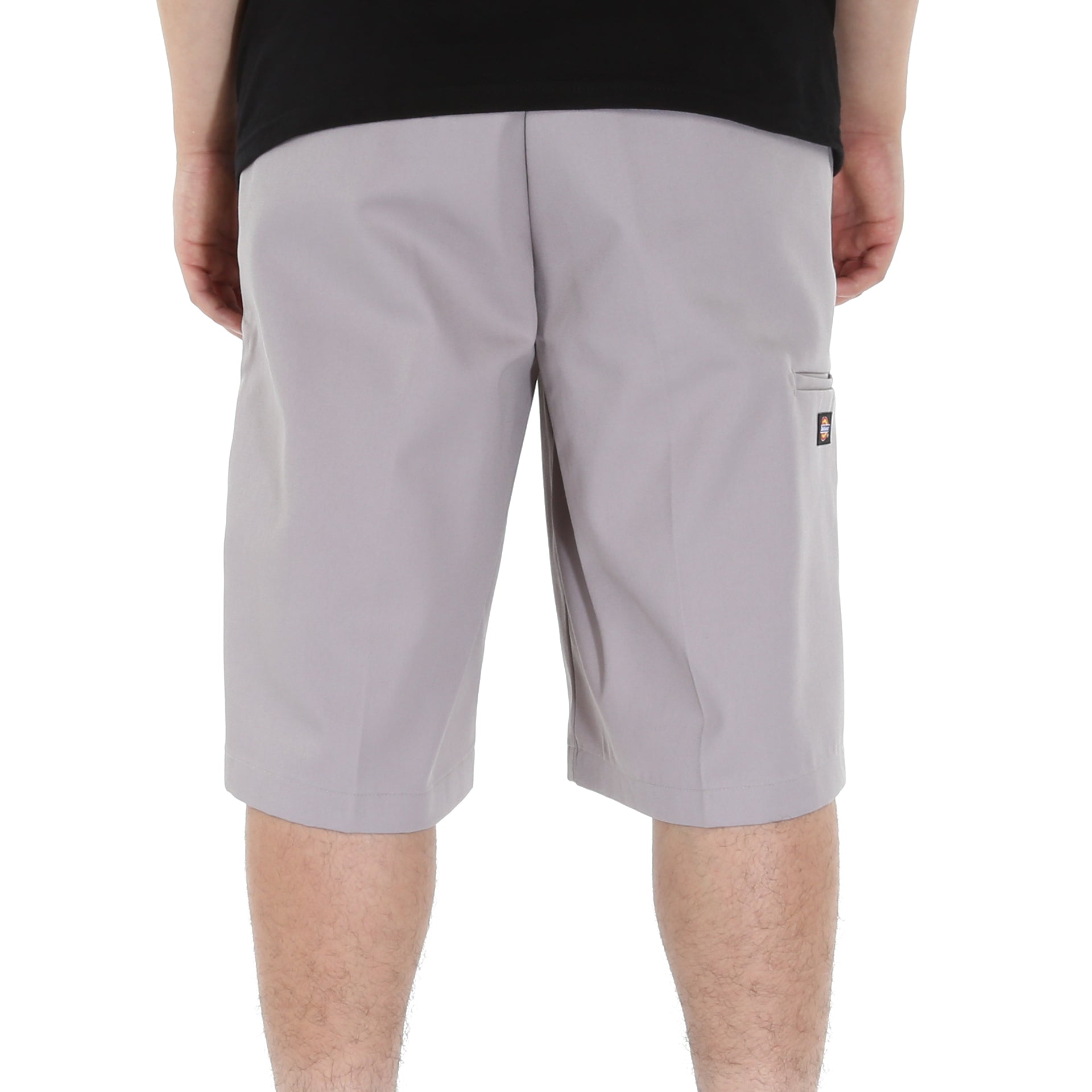 DICKIES Loose Fit Flat Front Work Shorts, 13 Silver - 42283SV