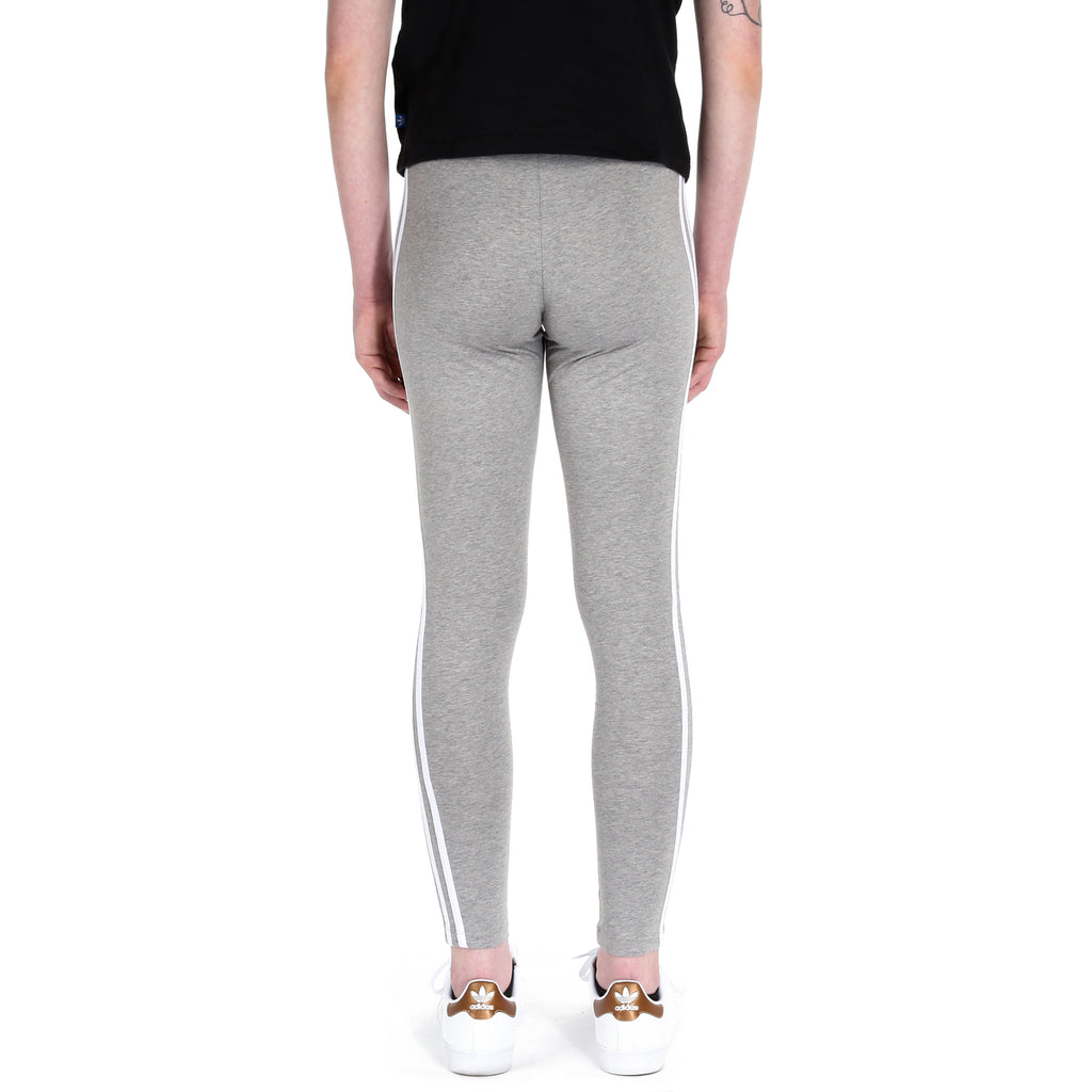Adidas 3 Stripes Leggings - Heather Grey
