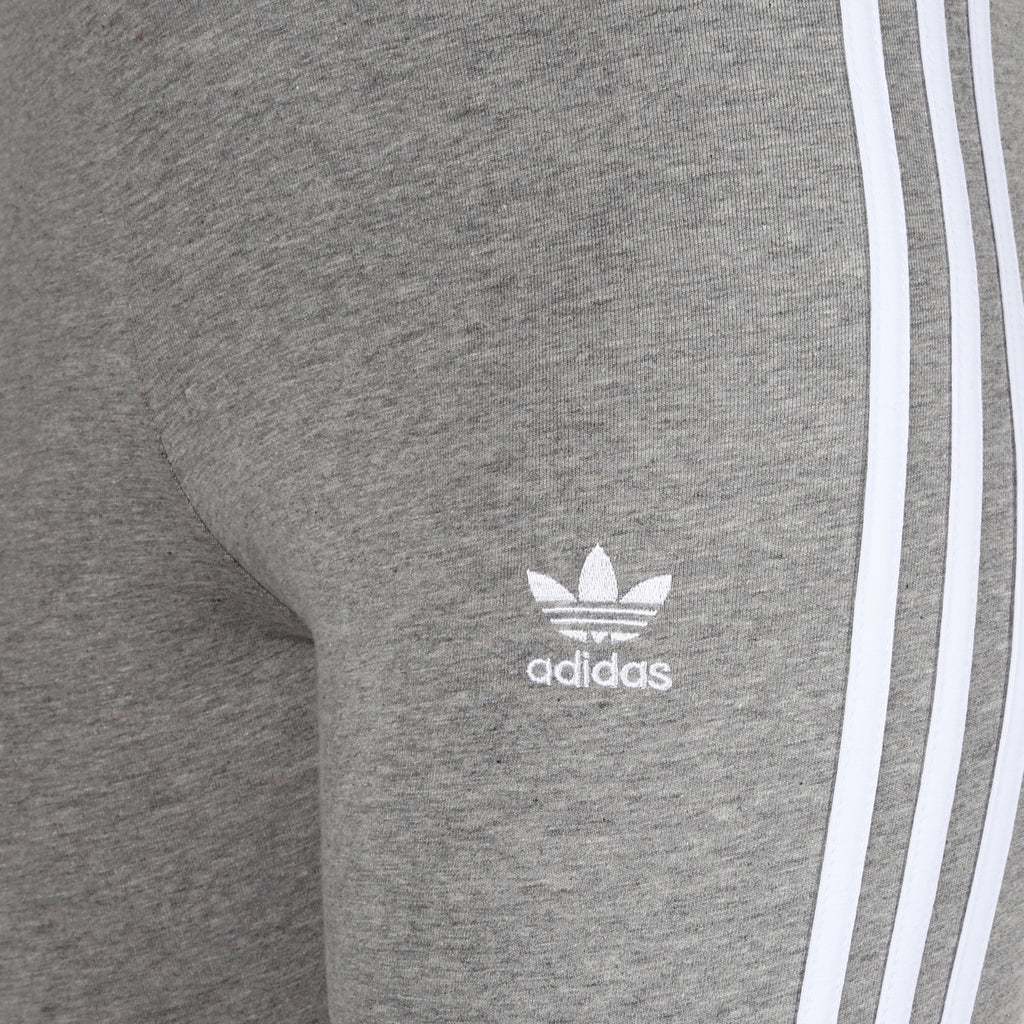 Adidas 3 Stripes Leggings - Heather Grey