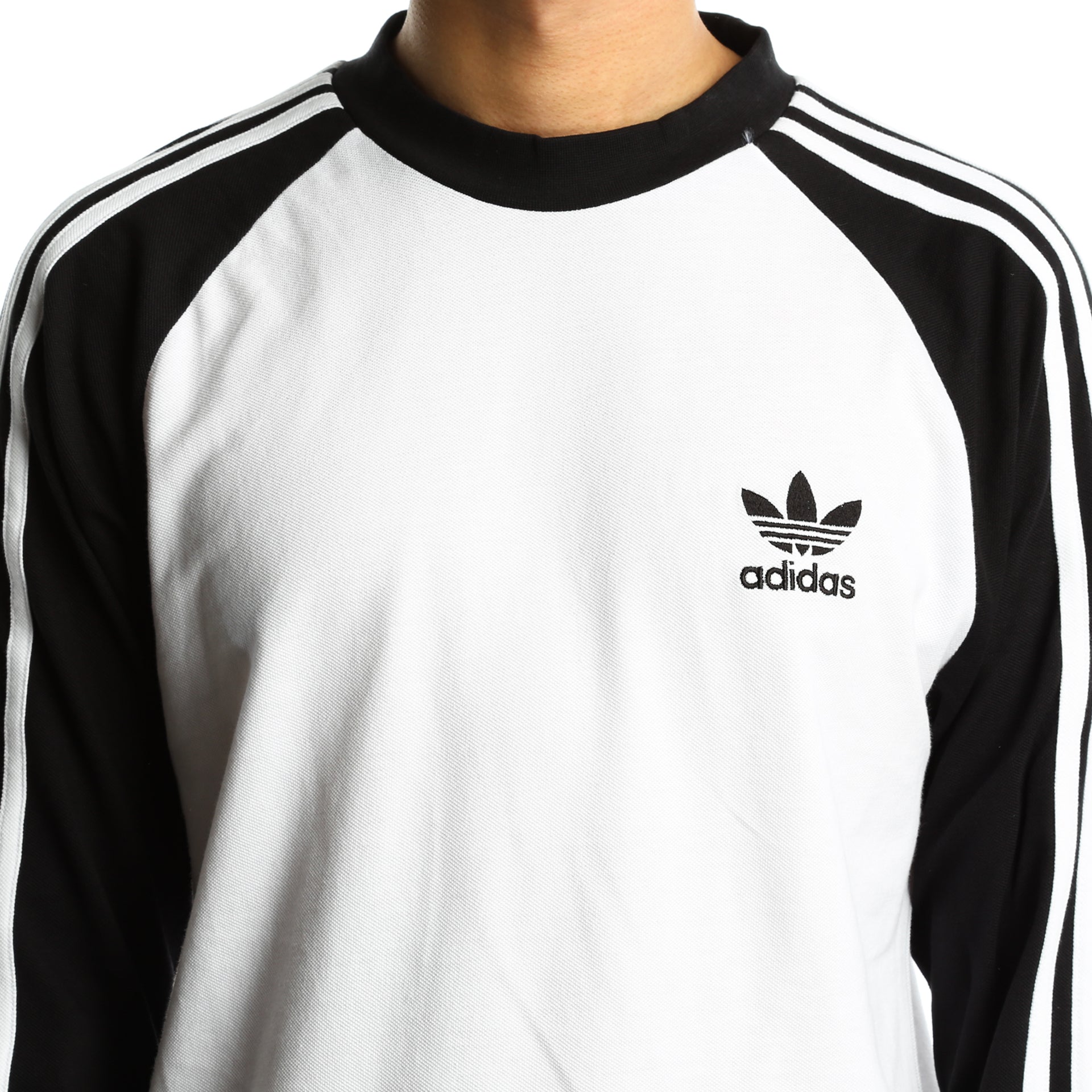 kom verhaal bescherming Adidas 3-Stripes Long Sleeve T-Shirt - Black/White - New Star