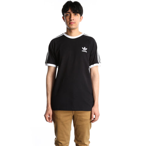 Adidas Mens 3-Stripes Tee - Black