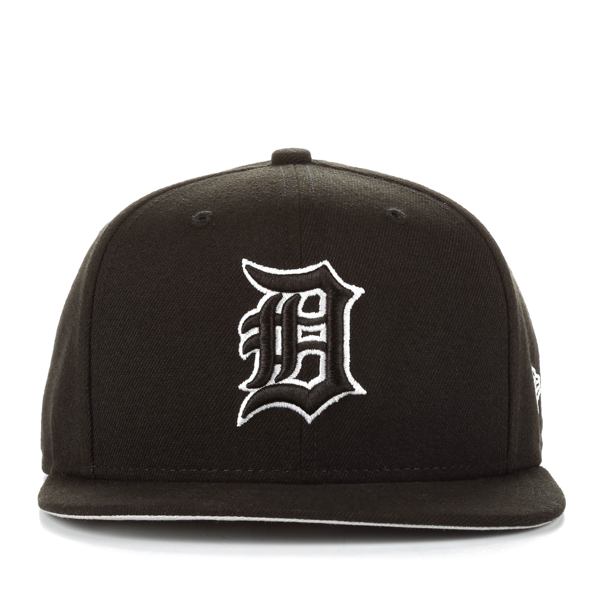 New Era Detroit Tigers Black White Logo Snapback  