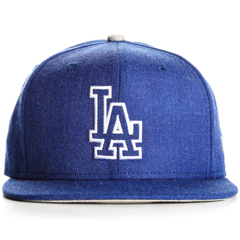 New Era 9Fifty Los Angeles Dodgers Heather Hype Snapback - Blue Heather