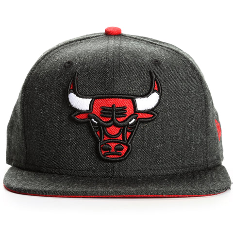 New Era 9Fifty Chicago Bulls Heather Hype Snapback - Charcoal Heather