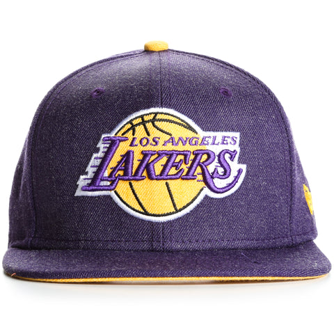 New Era 9Fifty Los Angeles Lakers Heather Hype Snapback - Purple Heather