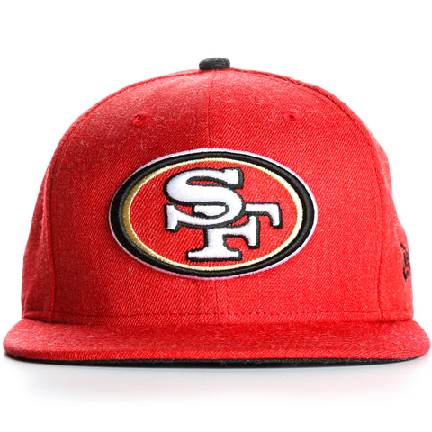 New Era 9Fifty San Francisco 49ers Heather Hype Snapback - Red Heather