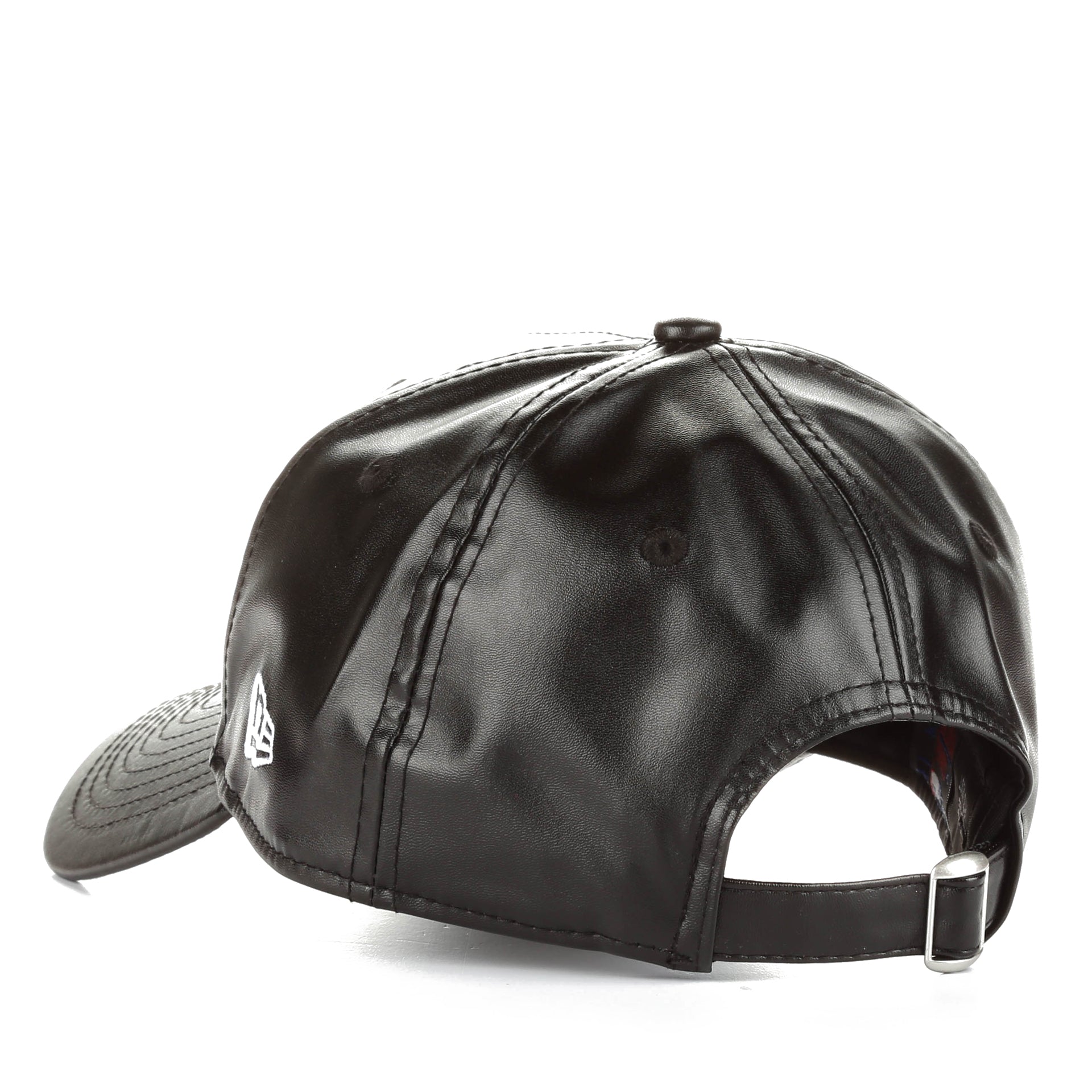 帽子 new york hat real leather casquette New Era 9Twenty PU Leather Squad Cap - New York Yankees/Black
