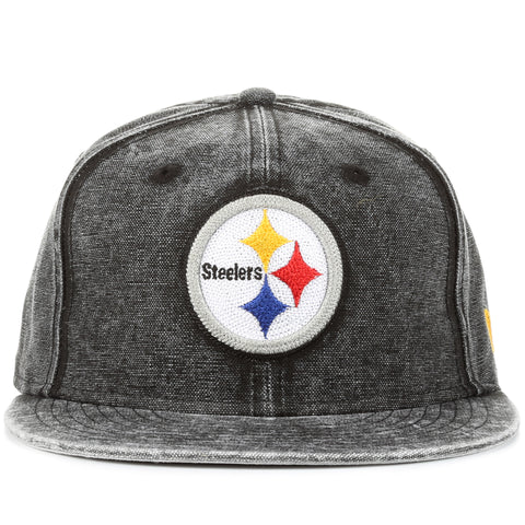 New Era 9Fifty Washed Over Snapback - Pittsburgh Steelers/Black Denim