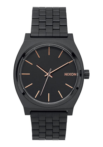 NIXON TIME TELLER , 37 MM ALL BLACK / ROSE GOLD