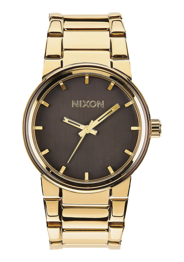 NIXON CANNON , 39 .5MM ALL GOLD / BLACK