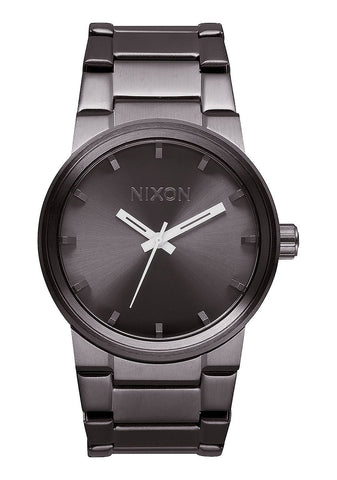 NIXON CANNON , 39 .5MM ALL GUNMETAL