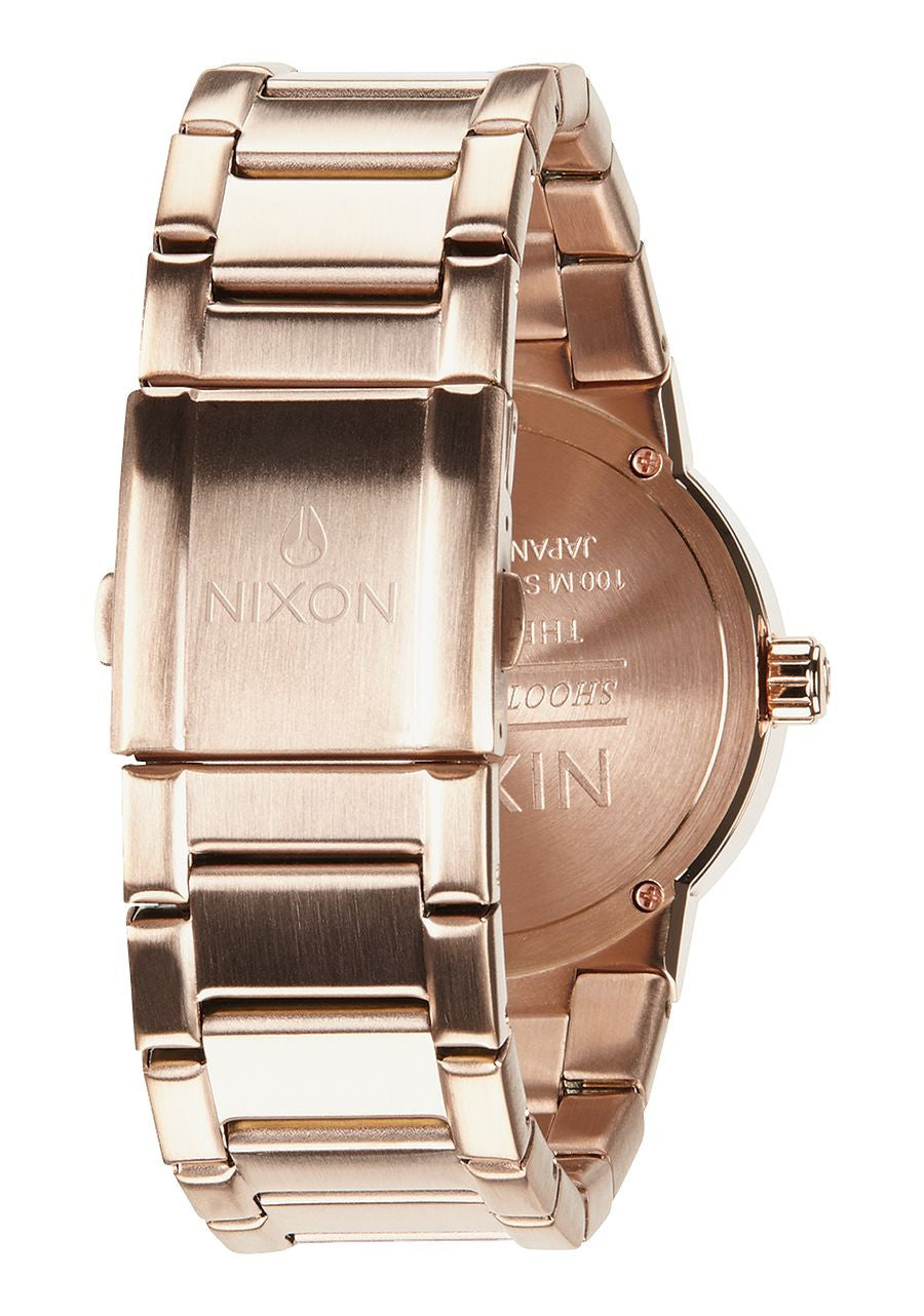 最新作 【廃盤 美品】Nixon ピンクゴールド Canon 腕時計(アナログ 
