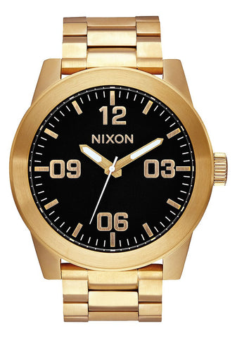 NIXON CORPORAL SS , 48 MM BLACK / GOLD