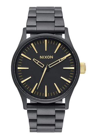NIXON SENTRY 38 SS , 38 MM MATTE BLACK / GOLD