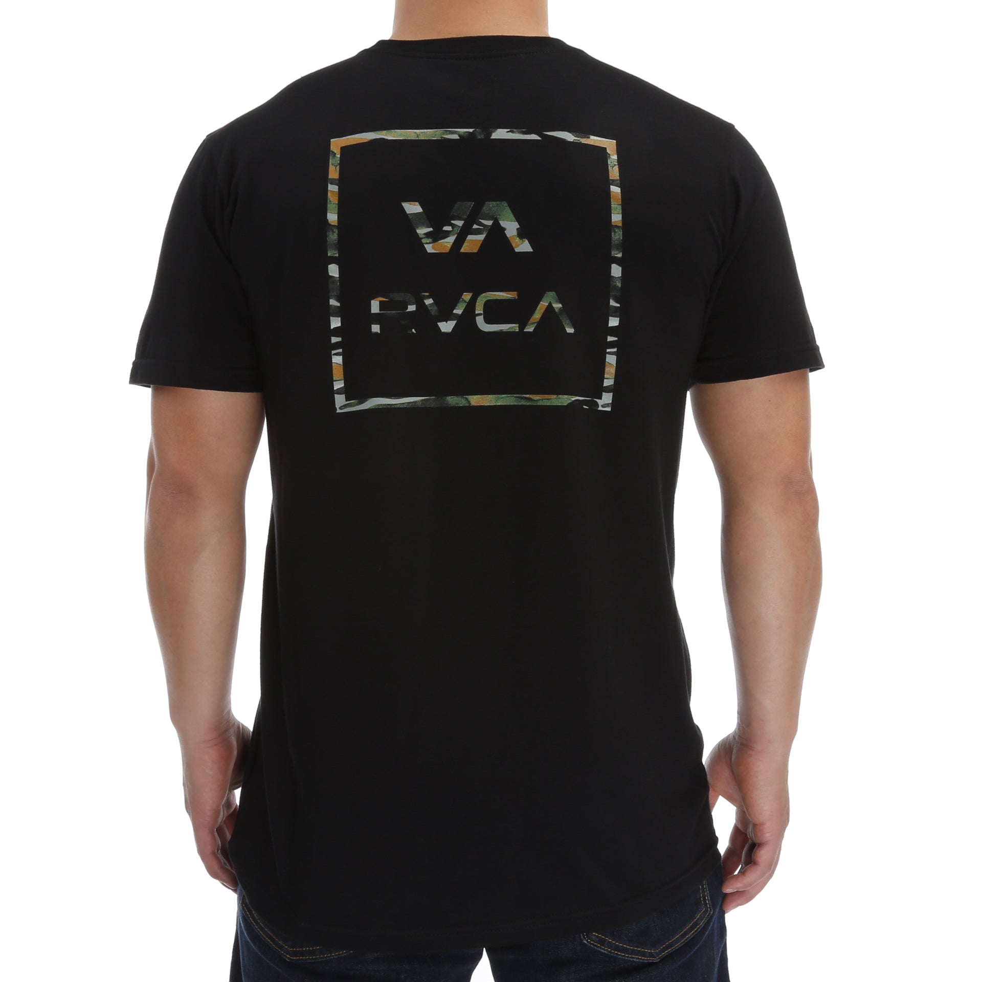 RVCA All The Way Water Camo T-Shirt - Black - New Star