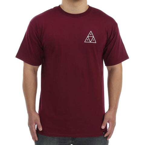 Huf Ambush Triple Triangle Tee - Maroon