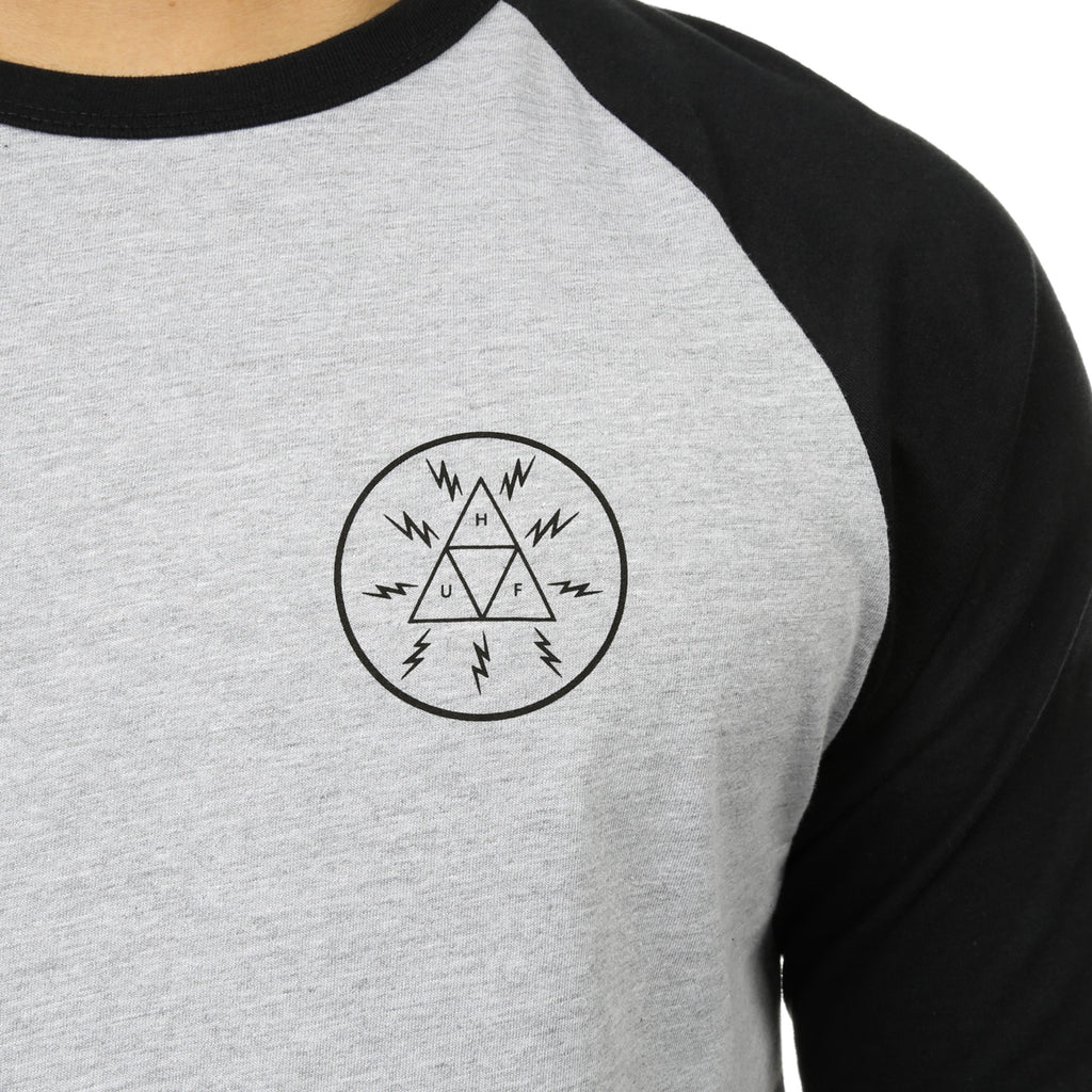 Huf Bolt Triangle Raglan - Athletic Heather/Navy