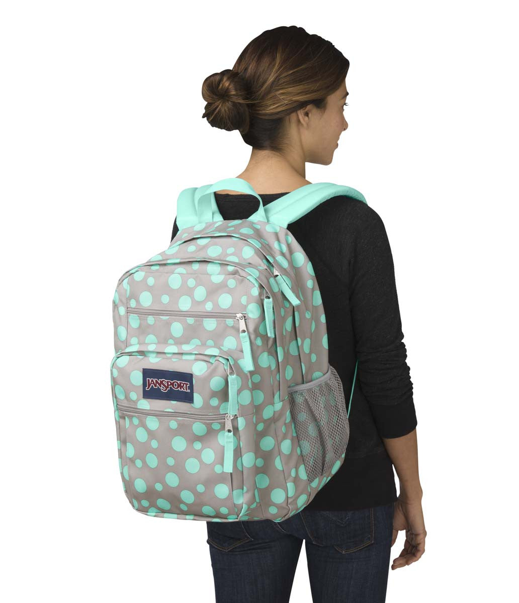 JANSPORT Big Student Backpack - Grey Rabbit Sylvia Dot