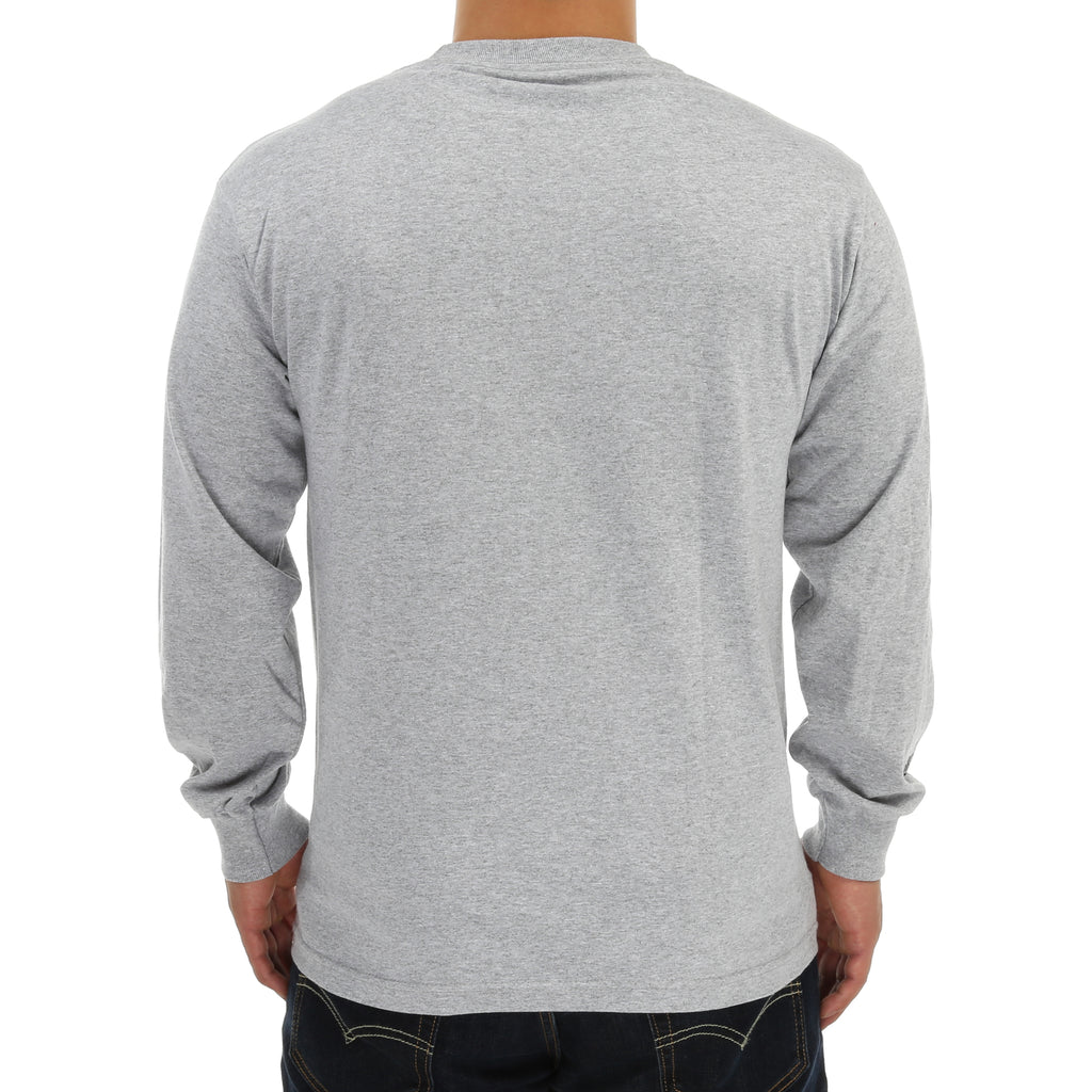 Grizzly Bad Flag LS Tee - Heather Grey