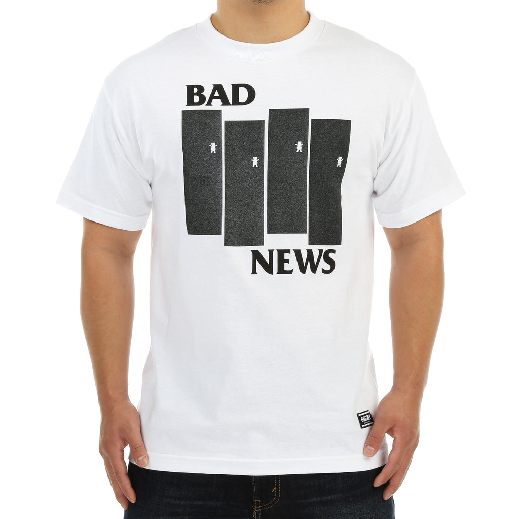 Grizzly Bad Flag Tee - White