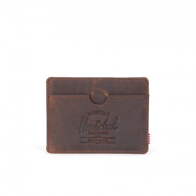 Herschel Beaded Collection Charlie Wallet - Brown Nubuck Leather