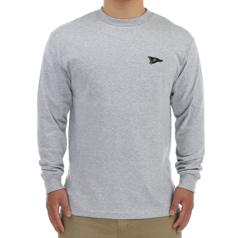 Primitive Big Arch Pennant LS Tee - Athletic Heather