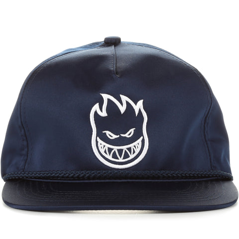 Spitfire Bighead Satin Snapback - Navy
