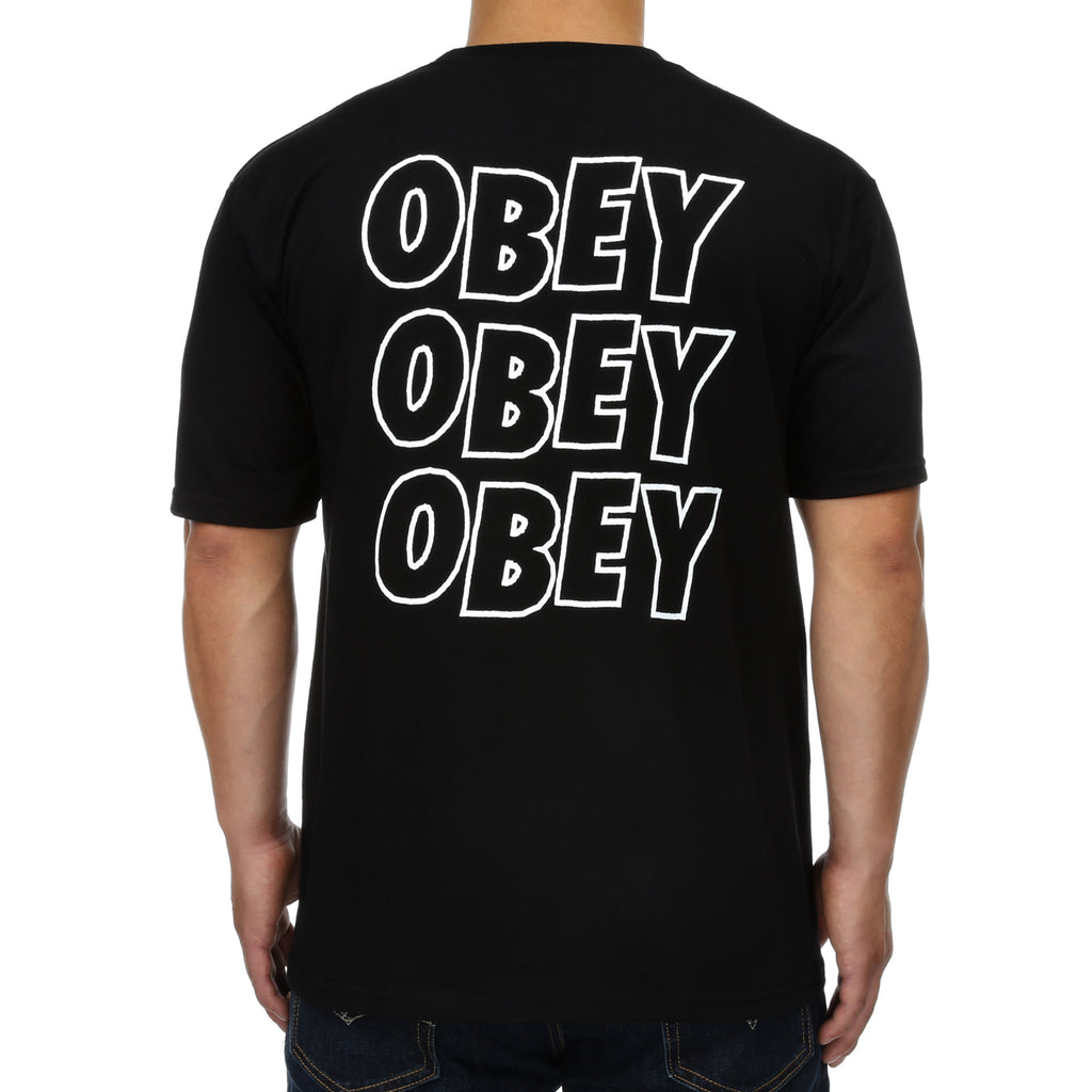 Obey Jumble Lo-Fi Tee - Black